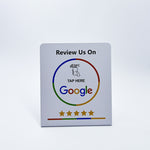 Google Review Display Stand English - White image 1