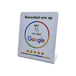 NFC Google Review Display Stand Afrikaans - White image 0