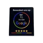 NFC Google Review Display Stand Afrikaans - Black image 1