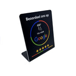 NFC Google Review Display Stand Afrikaans - Black image 3