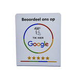 NFC Google Review Display Stand Afrikaans - White image 2