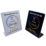 NFC Google Review Display Stand Afrikaans - Black image 2
